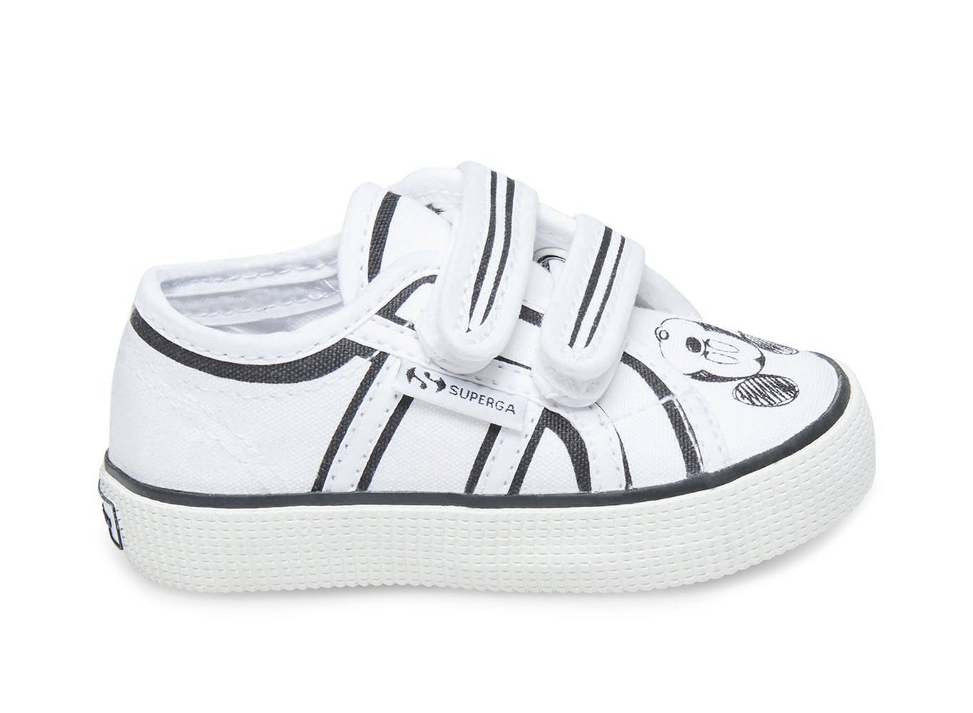 Zapatillas Superga Niños Blancas/Azules - 2750 Wakemeupstrapcotj - 516730EHR